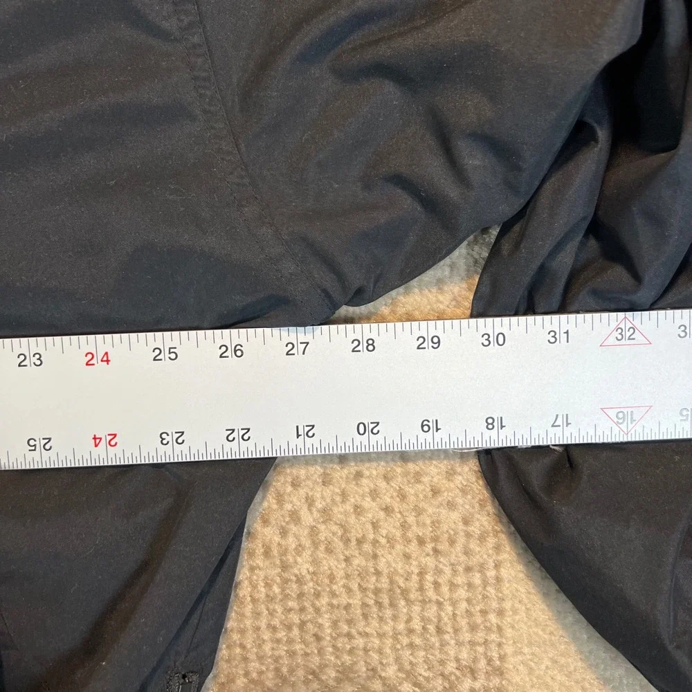 Vintage Starter Men XL Quarter Zip Windbreaker Jacket Black M&M Golf Embroidered